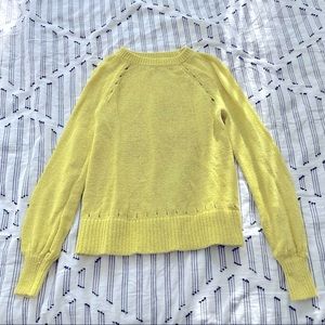LOFT sweater bright yellow XS